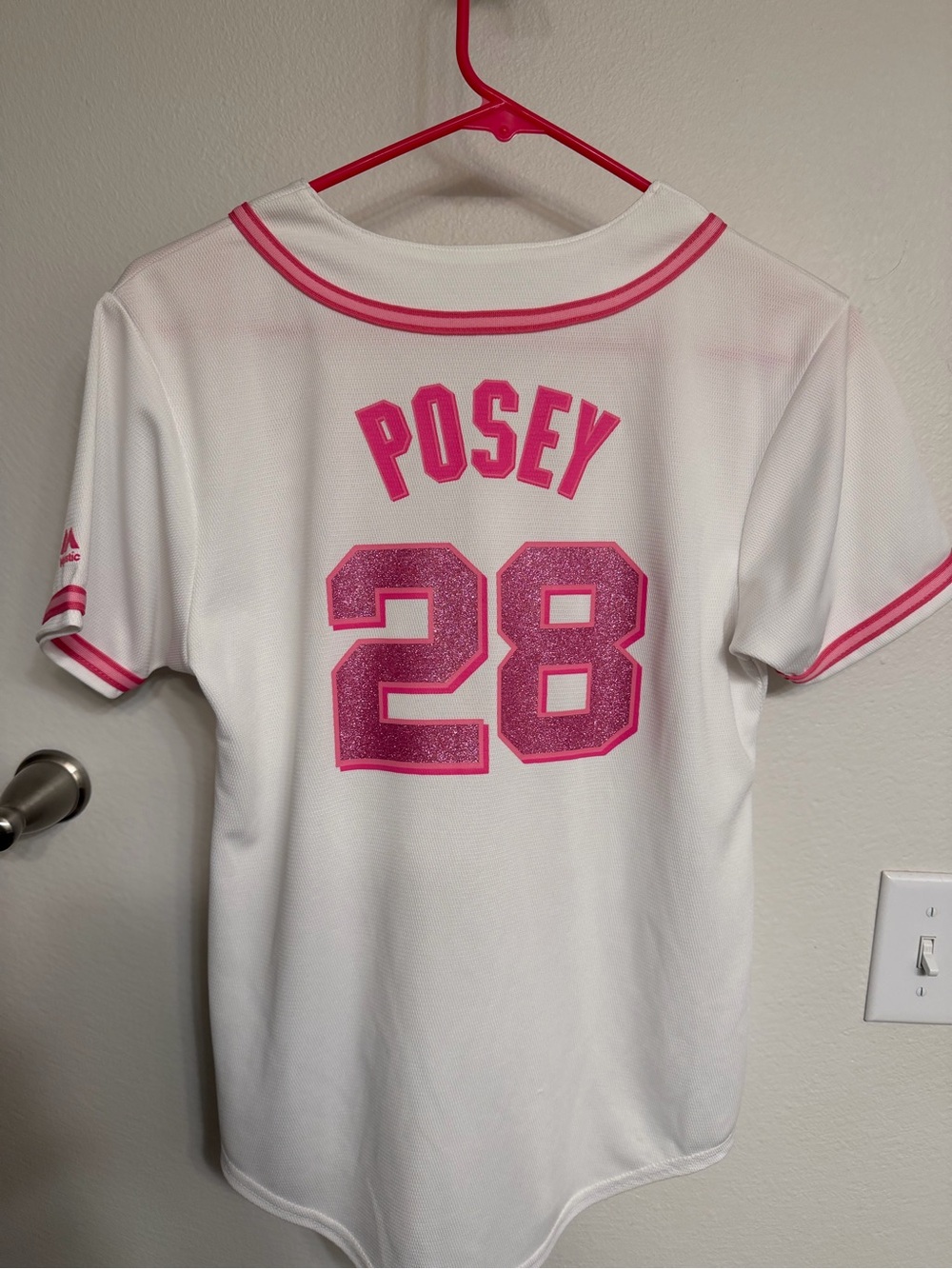 Majestic Breast Cancer Awareness Buster Posey Girls Jersey